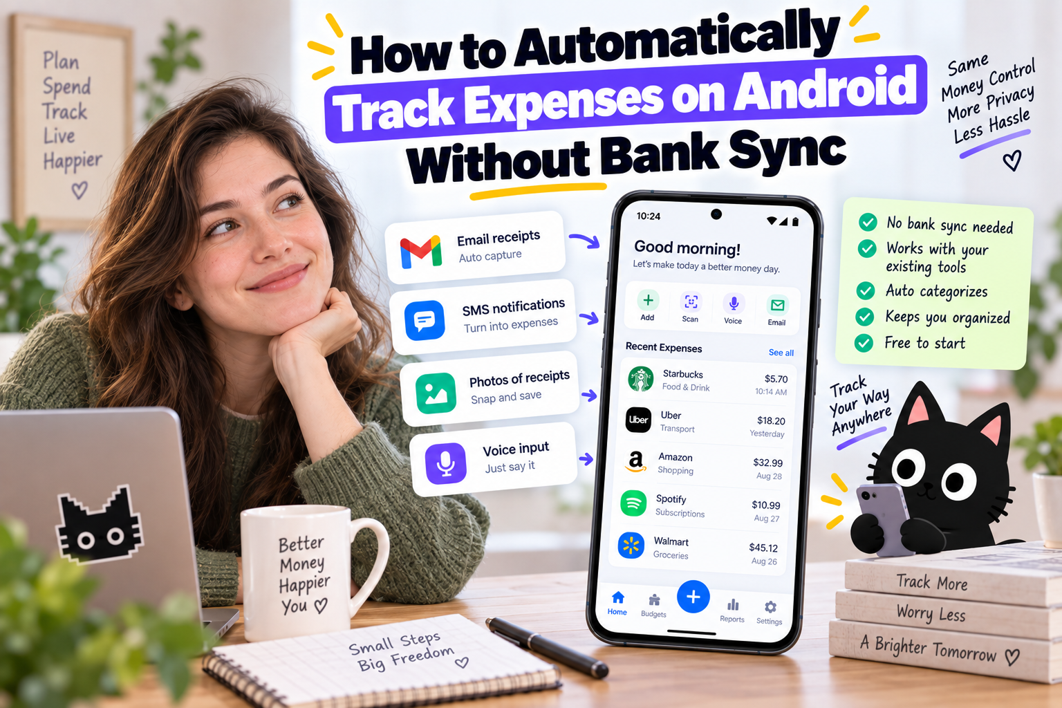 Cover image for How to Automatically Track Expenses on Android Without Bank Sync