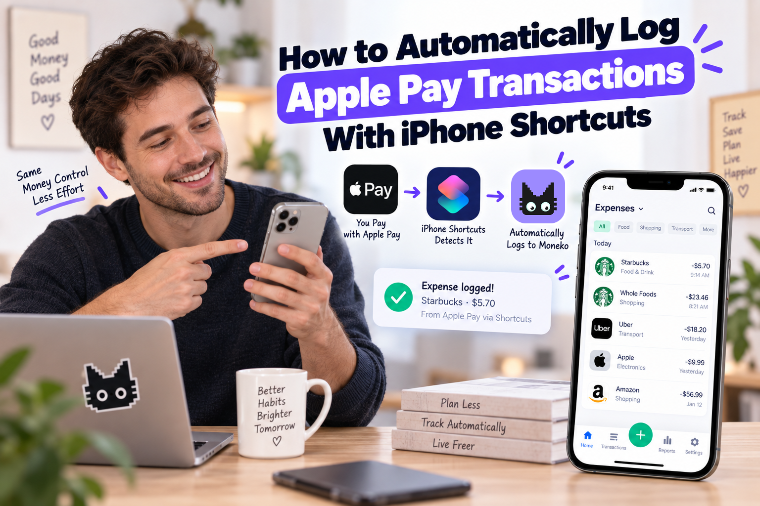Cover image for How to Automatically Log Apple Pay Transactions With iPhone Shortcuts